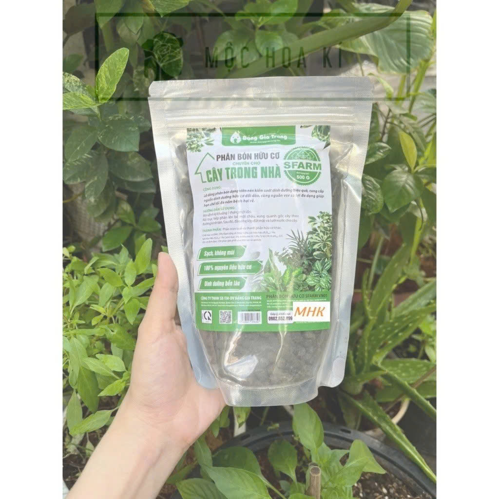 Phân bón hữu cơ chuyên cho cây trong nhà PHC SFARM ! Nhẹ mùi ,